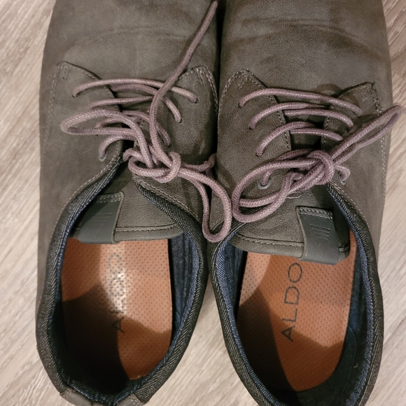 Men's Size 12 Aldo Grey Dress Shoes - Picture 5 of 9